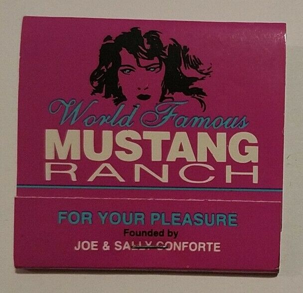 Mustang Ranch Brothel Reno Nevada Matchbook