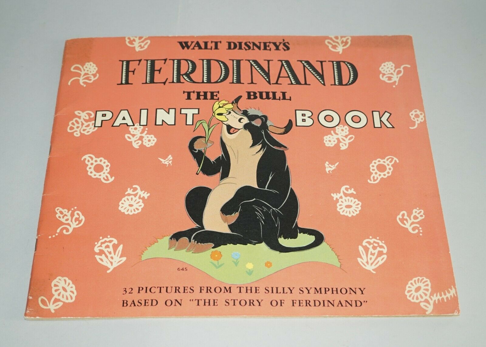 Original 1938 Walt Disney Ferdinand The Bull Paint Book Paint Book Nice!