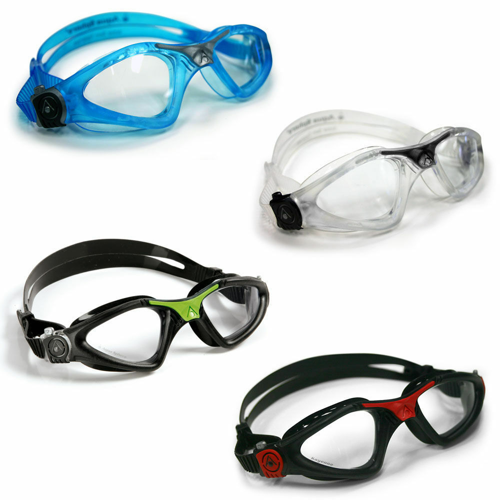 Kayenne Clear Lens Goggle Mask Swim Diving Aqua Sphere Triathlon Adult Anti-fog