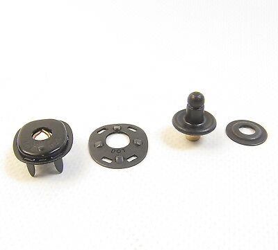 Lift The Dot Stud & Socket W/ Backing Plates, Black Oxide, 10 Pc. Ships From Usa