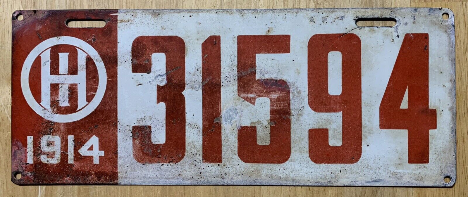 1914 Ohio License Plate 31594