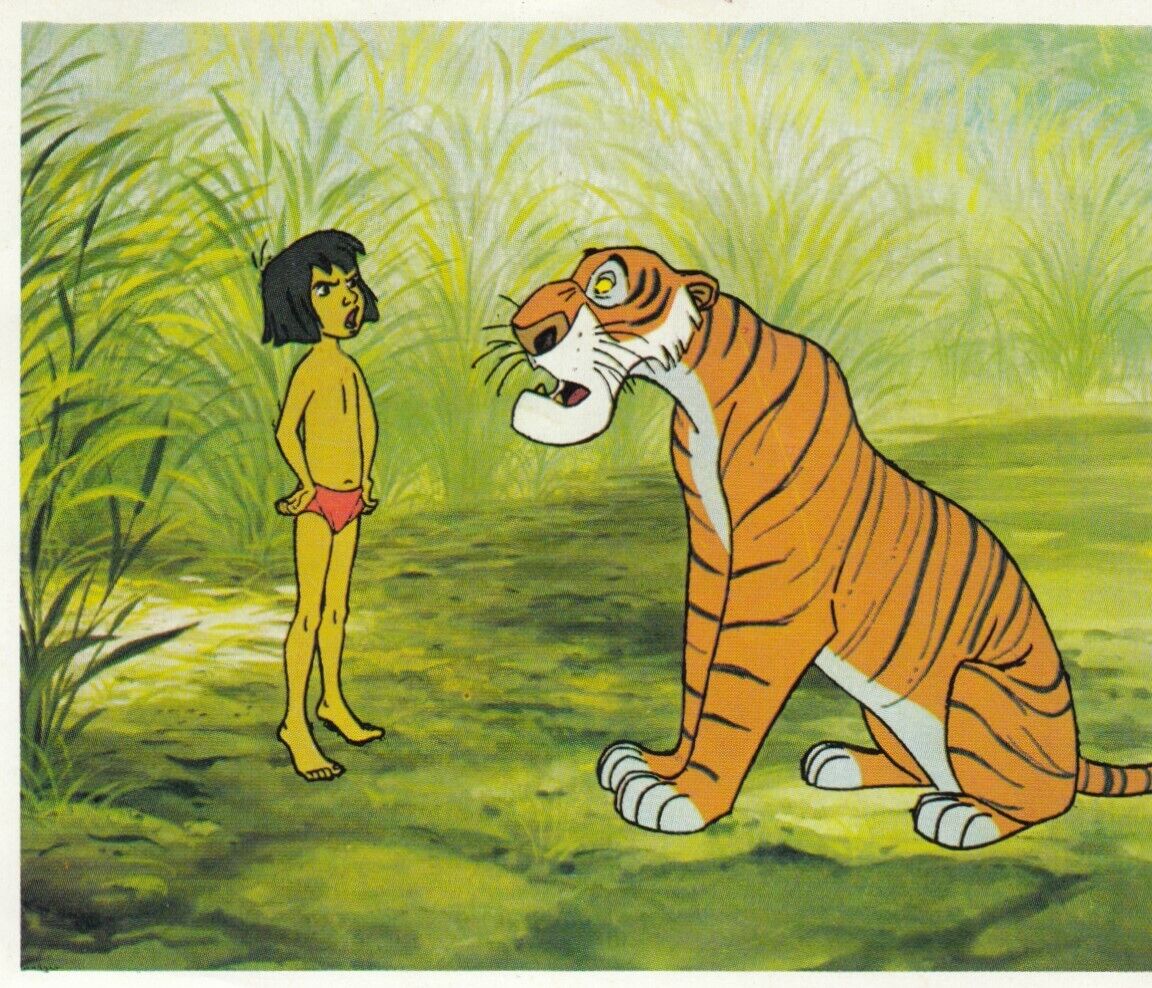 Jungle Book Disney Vintage Belgian Trade Ad Card 1967.