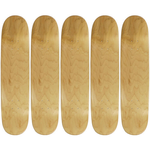 5 Better Made Blanks Skateboard Decks 8.5 In Deck Natural Brand New In Shrink