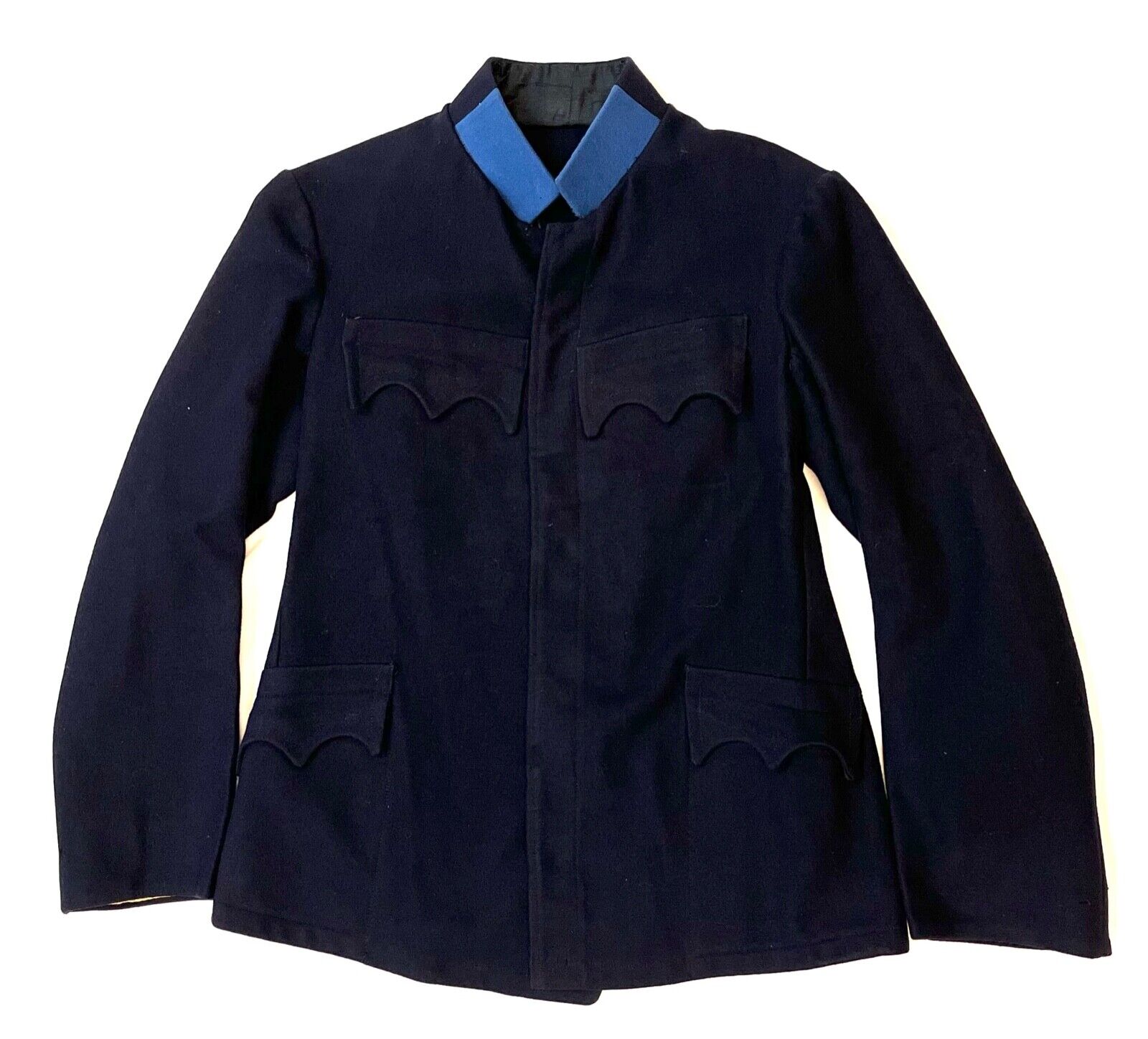 Original Wwi Austro-hungarian Soldiers Blue Wool Uniform Jacket, Budapest Label