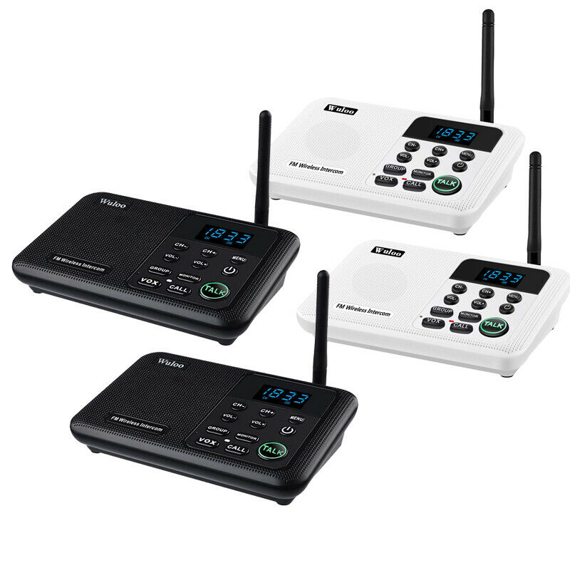 22 Channel Wireless Intercom System For Home Business Offices Room To Room 1mile