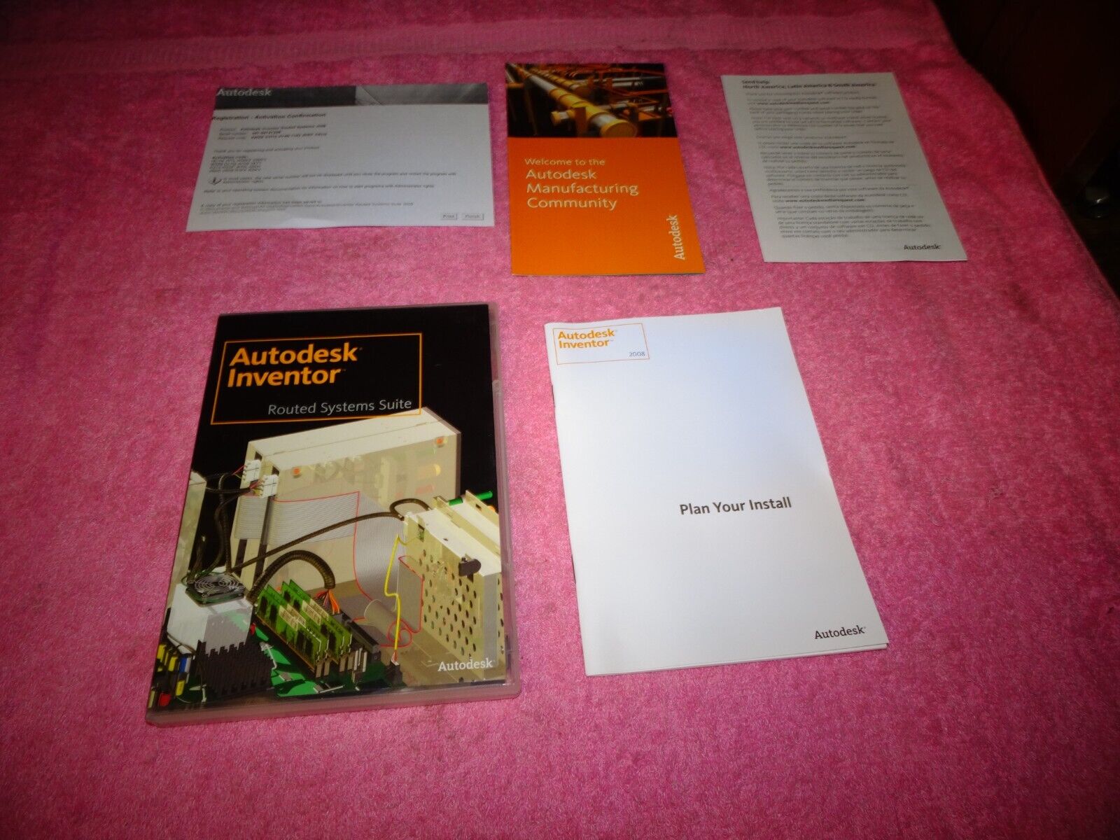 Autodesk Inventor Routed Systems Suite 2008 English (dvds ) W' Serial Number