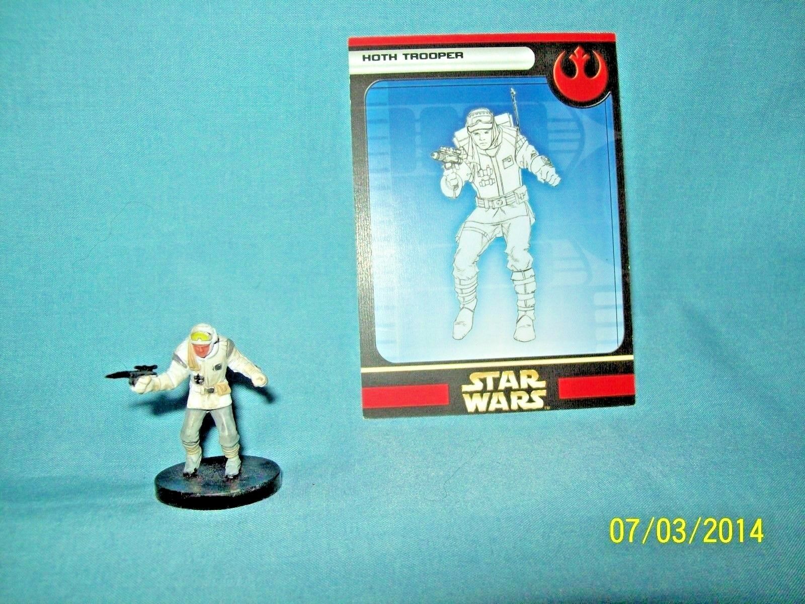 Wotc Star Wars Miniatures Hoth Trooper, Rebel Storm 08/60, Rebel, Common