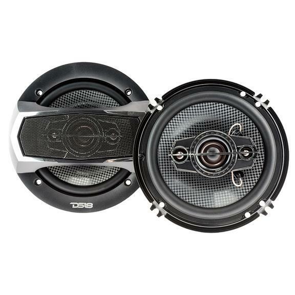 Ds18 Slc-n65x 6.5" 4 Way Car Stereo Speakers 400w Max 4 Ohm Coaxials (set Of 2)
