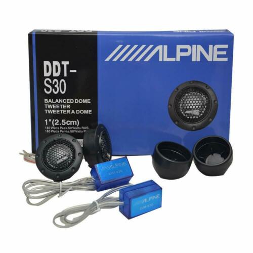 Alpine Ddt-s30 25mm 1" Soft Dome Balanced Car Tweeters 360w Crossovers Systems
