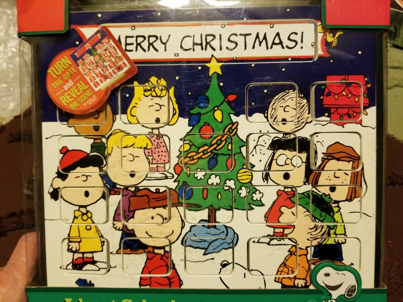 Peanuts Advent 25 Days Of Christmas Calendar Charlie Brown Snoopy Charles Schulz