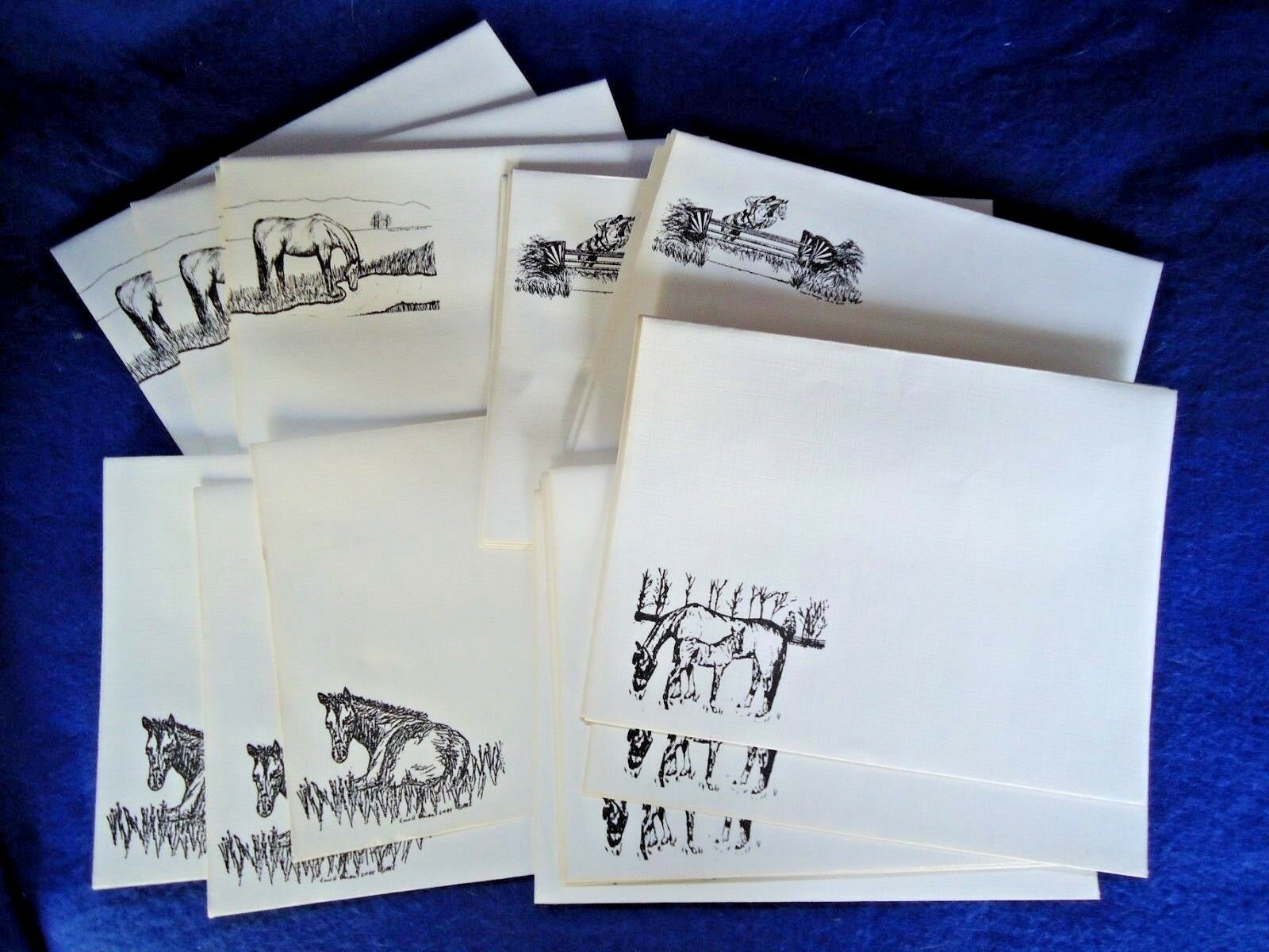 25 Assorted Horse Designs Printed Envelopes New