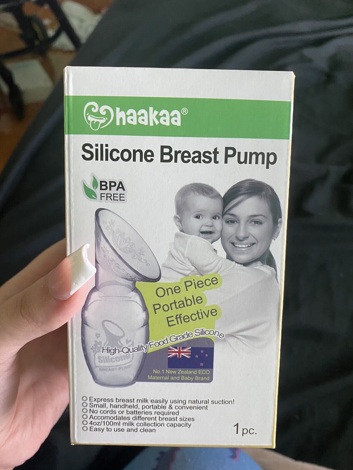 Haakaa Mhk039-n Silicone Manual Breast Pump - 4oz/100ml