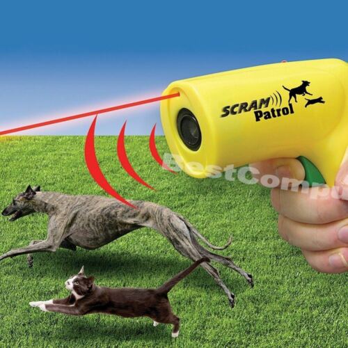 Scram Patrol Ultrasonic Dog Repeller Chaser Stop Barking Attack Animal Protecton