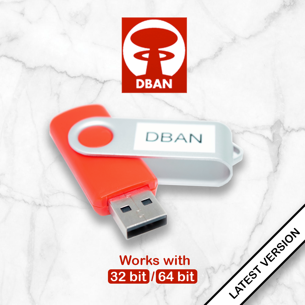 Dban - Hard Drive Eraser (bootable Usb) - Nuke, Remove, Destroy, And Disk Wiper