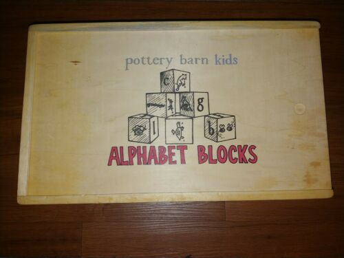 Pottery Barn Kids Alphabet Blocks 26 Wooden Pictures And Words