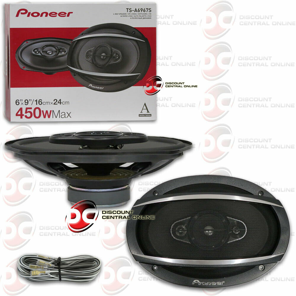 New Pioneer 6x9-inch 4-way Car Audio Coaxial Speakers Pair 6" X 9" 450 Watts