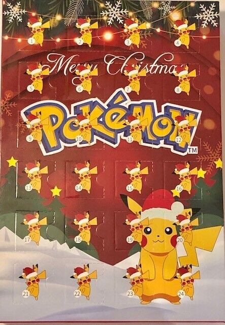 New Pokemon Christmas Advent Calendar 24 Days / 24 Pokemons Free S/h In Us!!