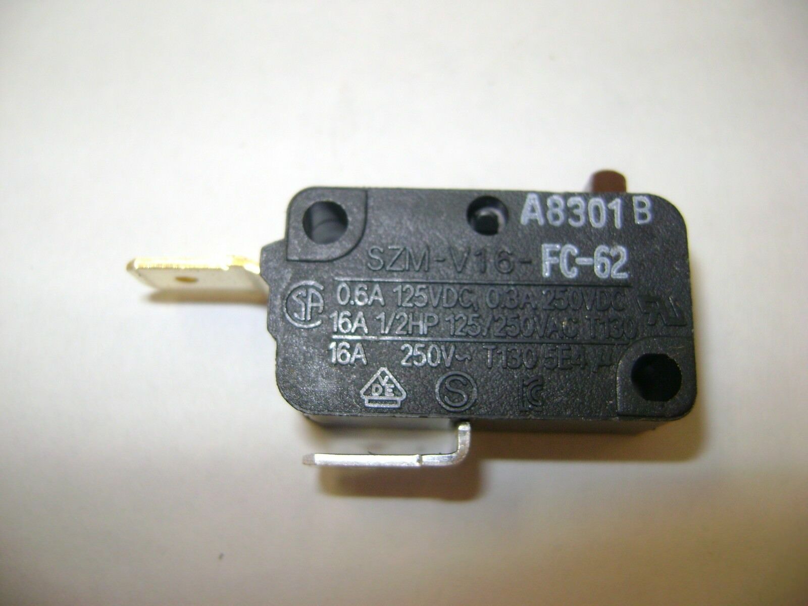 Oem Microwave Oven Szm-v16-fc-62 Door Micro Switch Normally Close W10269458 Fc62