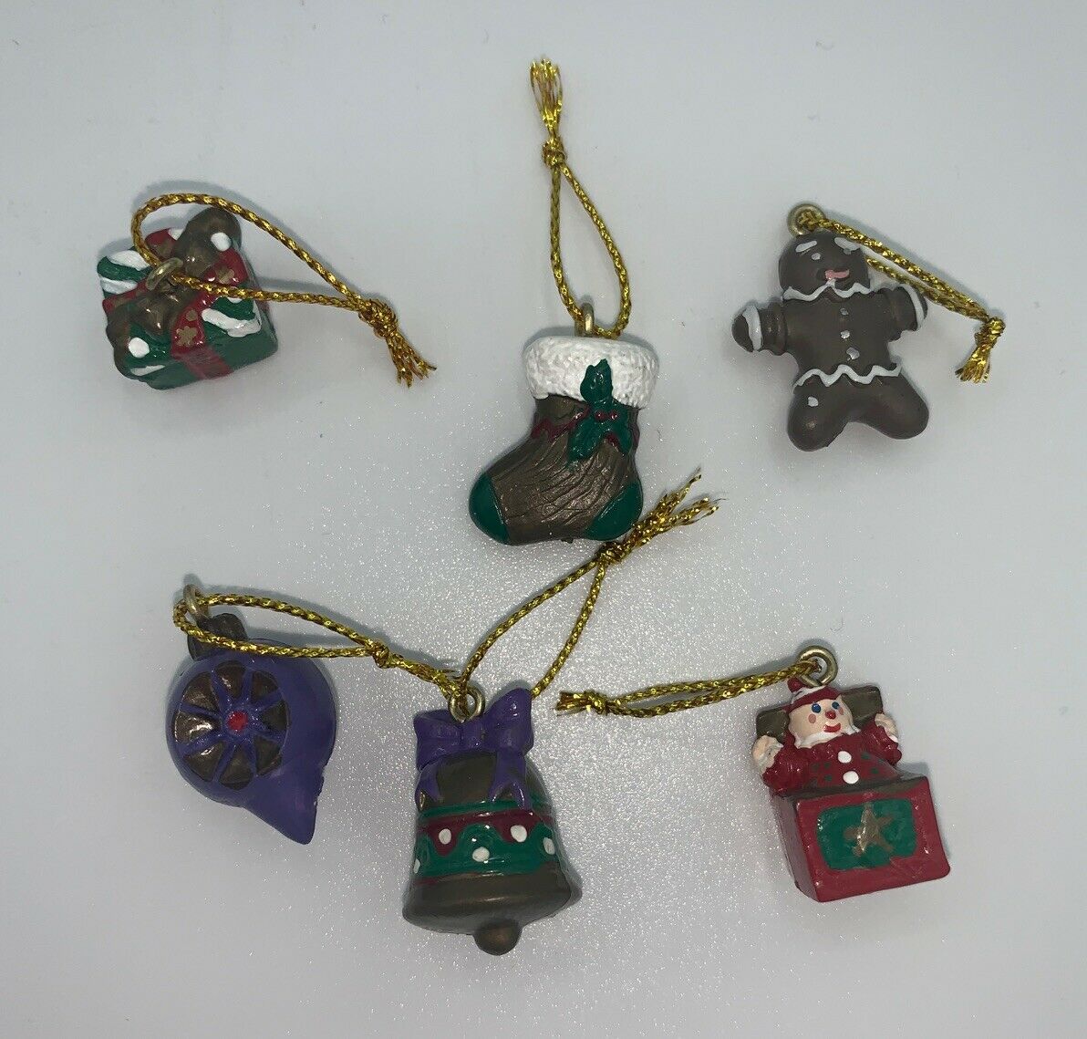 6 Advent Calendar Musical Christmas Tree Replacement Miniature Mini Ornaments