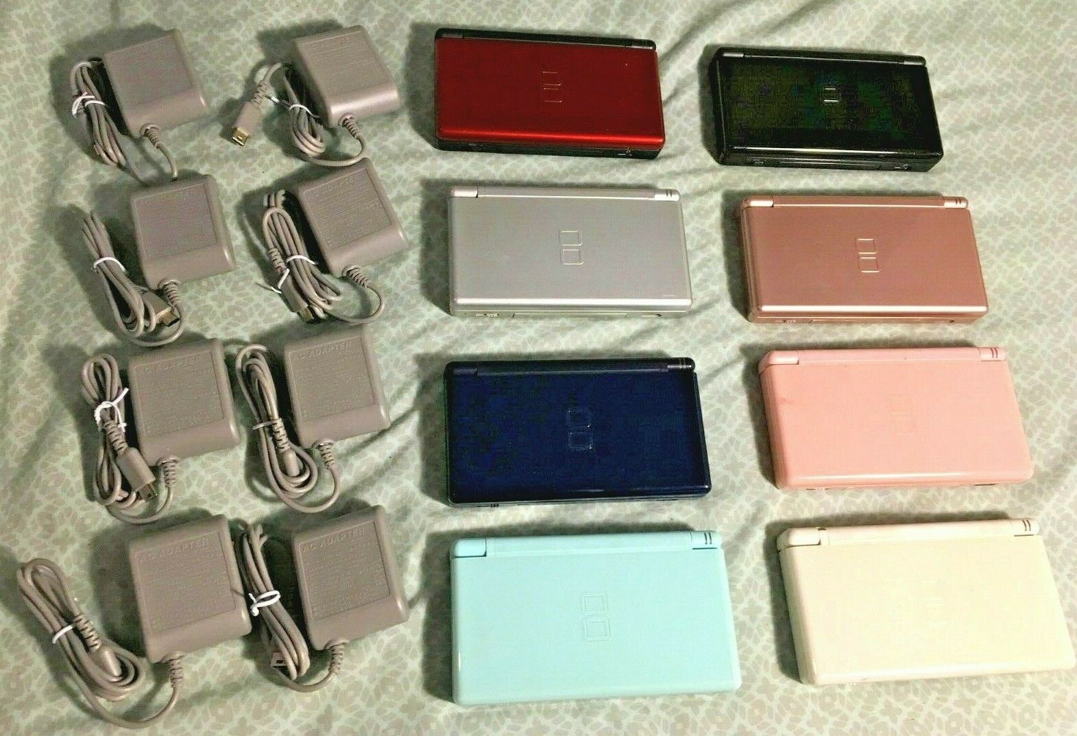 Original Nintendo Ds Lite Gameboy Gba Ds Games Charger Stylus Black Pink Teal Wh