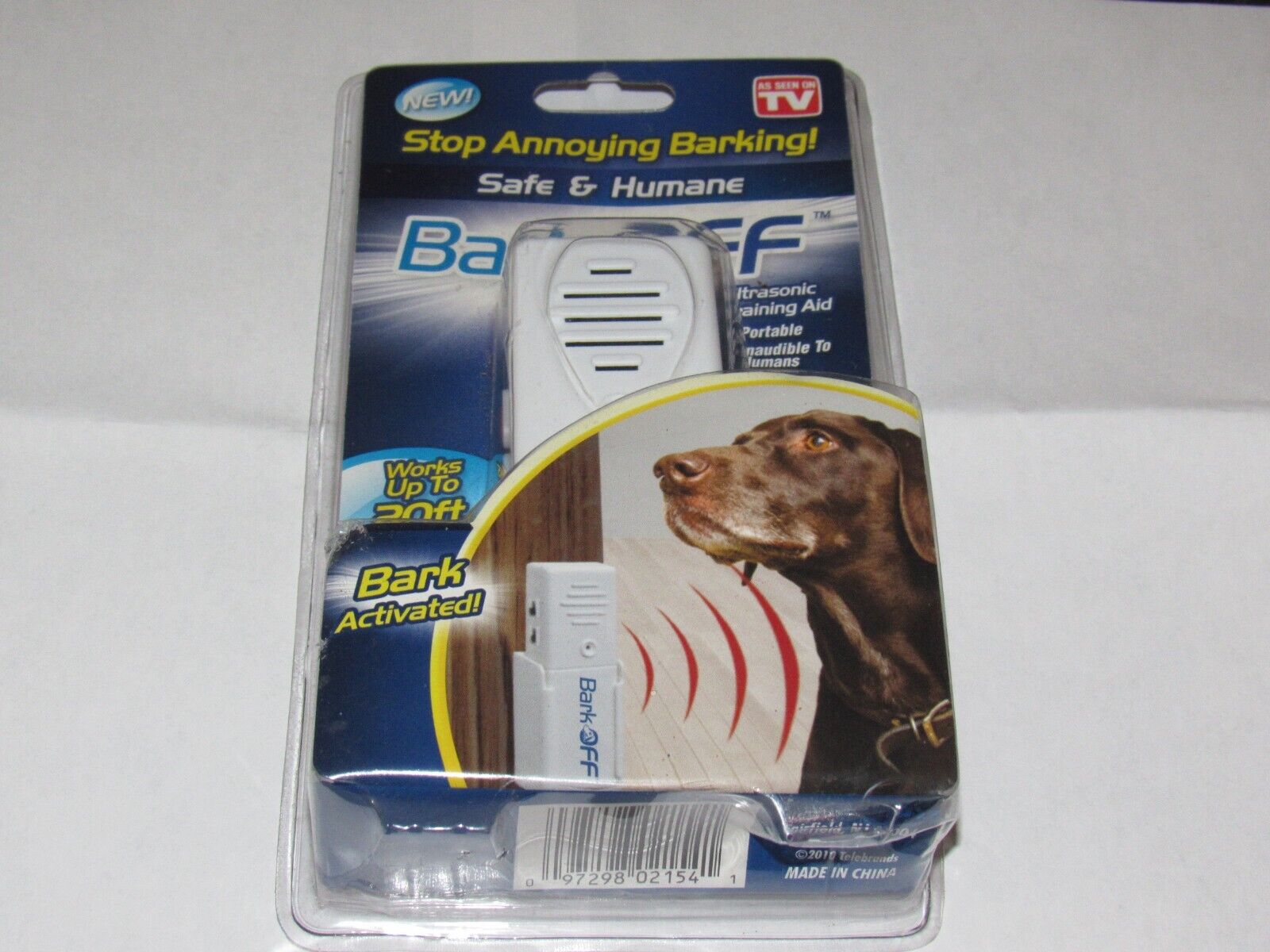New Sealed "bark Off" Dog Ultrasonic Training Aid