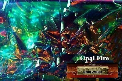M00262 Morezmore Angelina Fantasy Film Opal Fire Blue Heat Bondable 10'