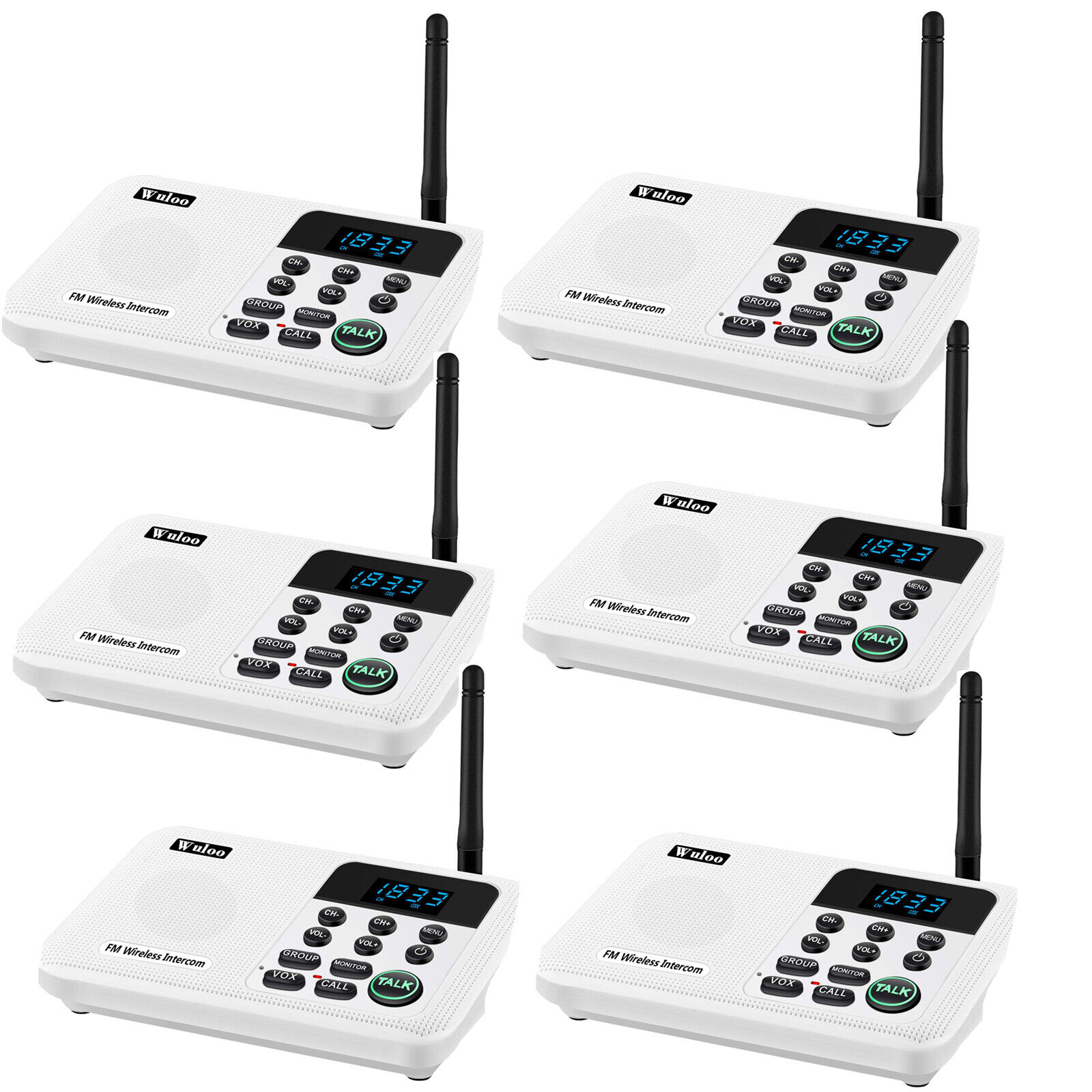 22-channel Fm Wireless Intercom System For Business Office Room&room Communicate