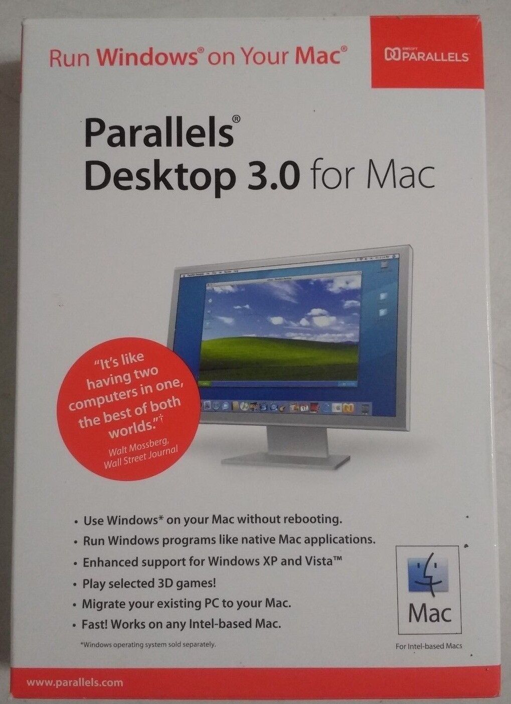 Parallels Desktop 3.0 For Mac - Complete - Ships Free!
