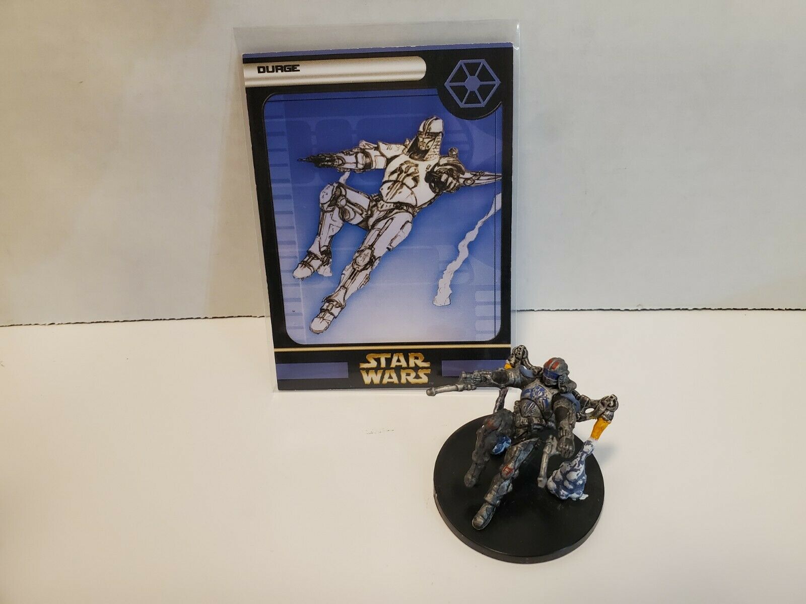 Star Wars Wotc Miniatures Durge Rare #38/60 W/card 2004