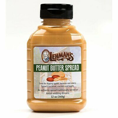 Lehman's Smooth Creamy Amish Peanut Butter Spread 12 Oz Squeeze Bottle
