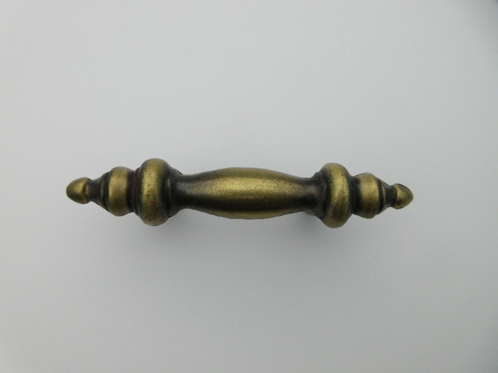 Vintage Drawer Pull 2" Centers Brass Colored Handle