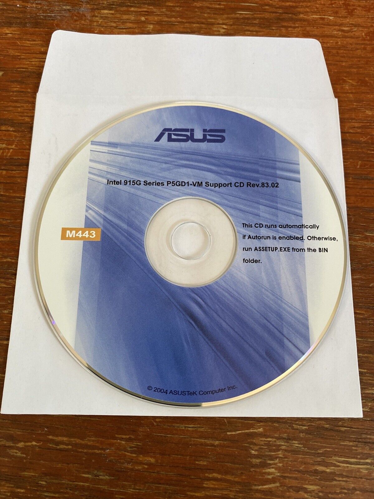 Asus P5gd1-vm Support Cd M443