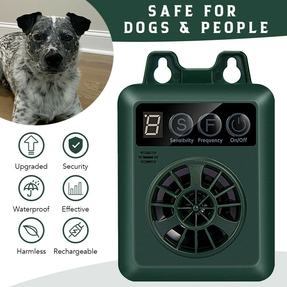 Kinz Anti-dog Barking Device, Ultrasonic Bark Deterrent, Outdoor 50' Silencer