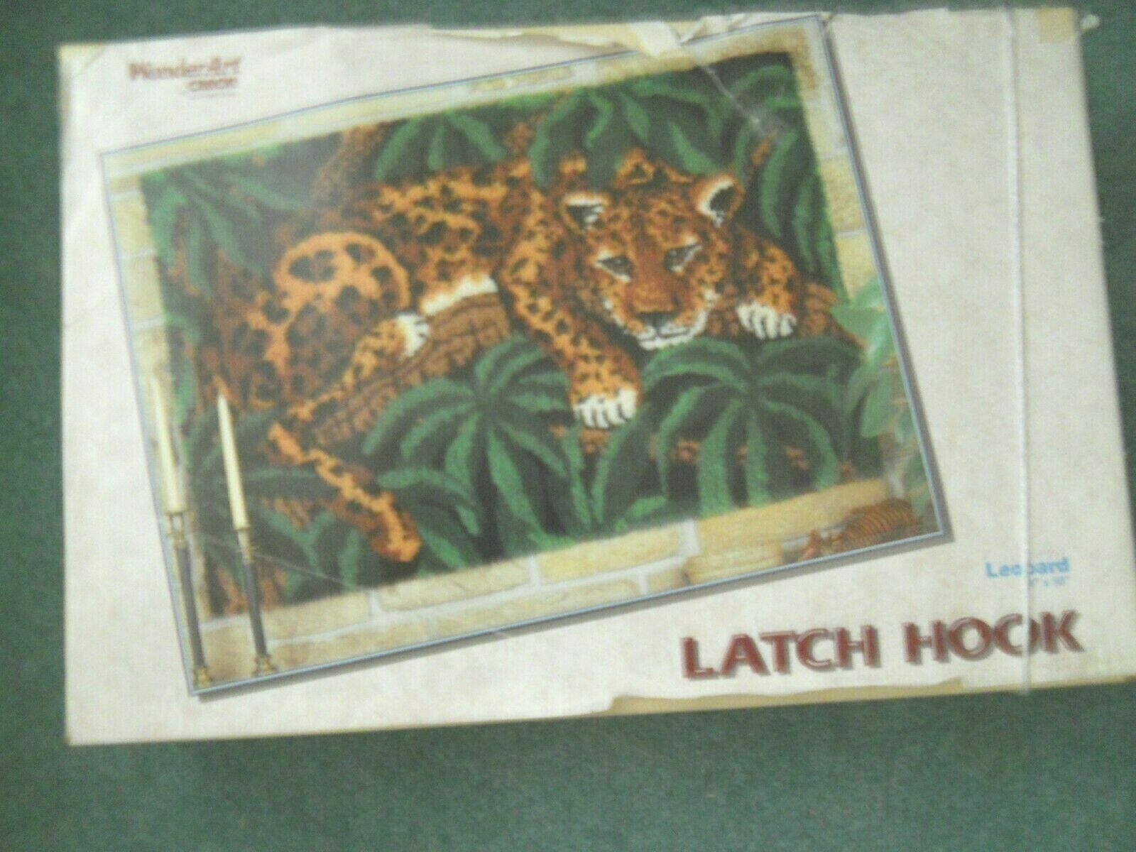 Leopards Latch Hook Rug 34x50