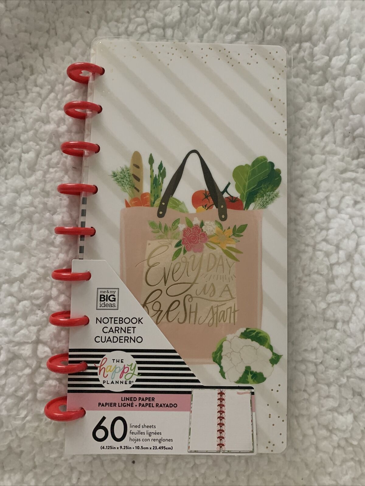 Mambi The Happy Planner Notes Notebook Lined Paper Food Classic Size