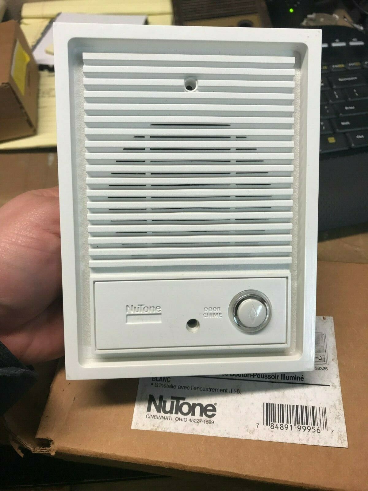 Nutone Is-67wh White Intercom Door Speaker Lighted Push Button Ima-3303 Ima4406