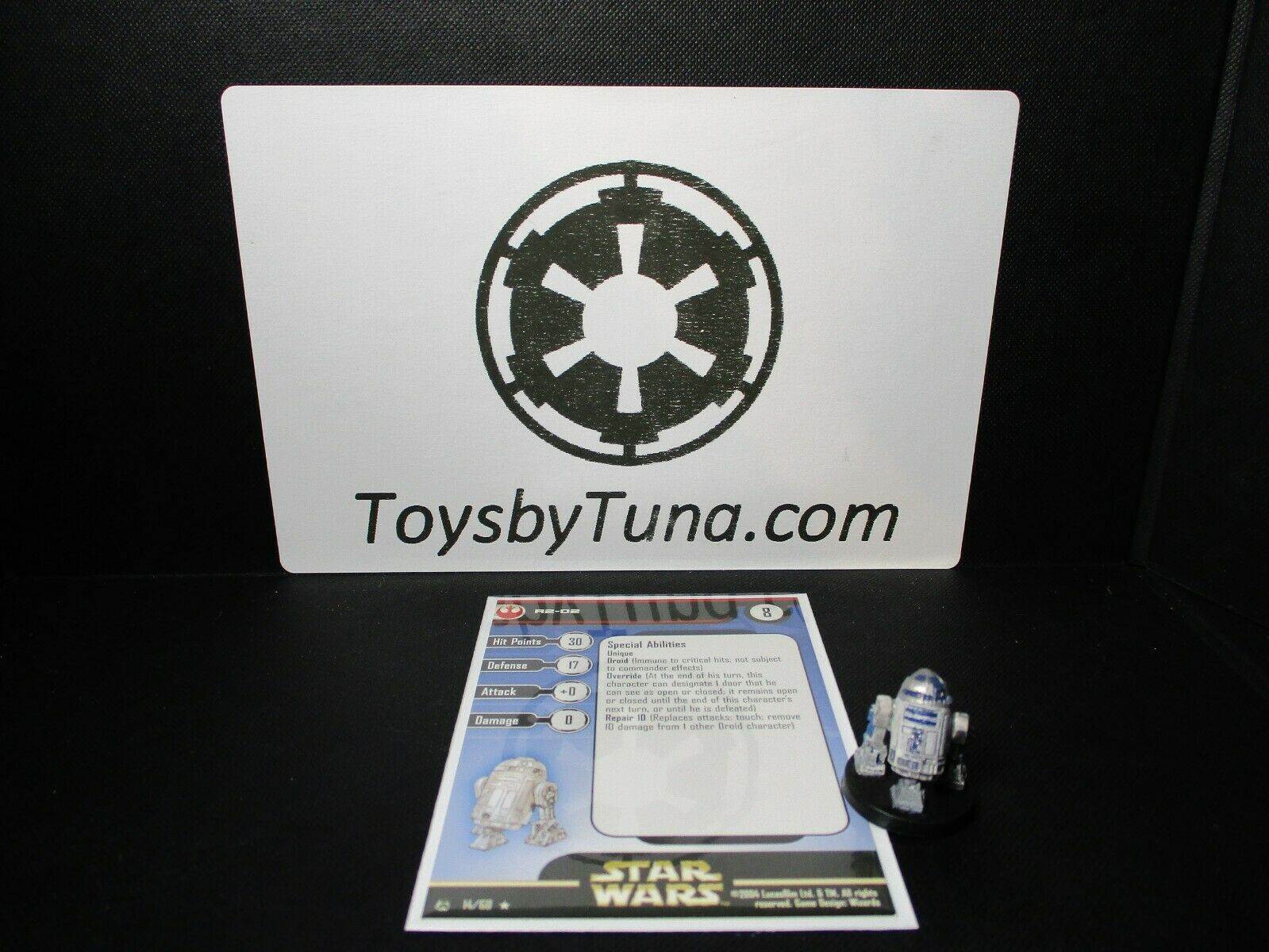 Star Wars Miniatures R2-d2 Rebel Storm Rs W/ Card Mini Rpg Legion