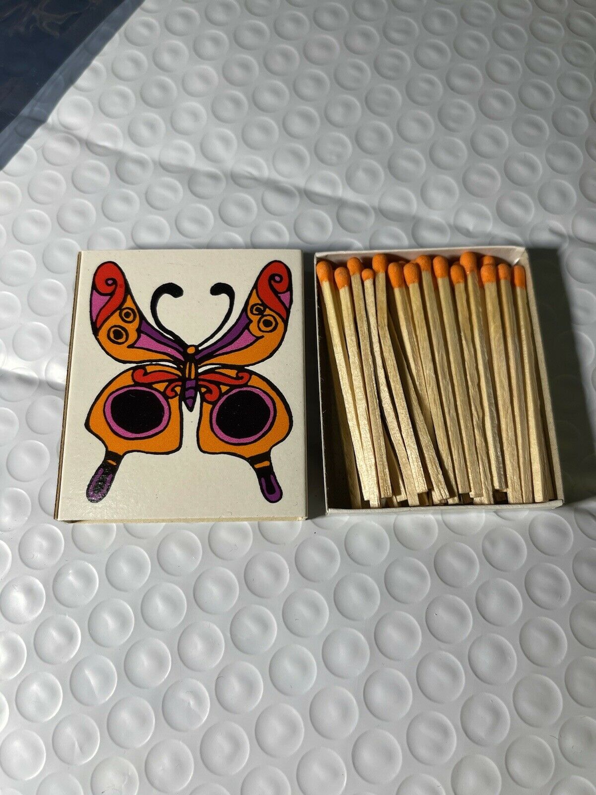 Vintage Japanese Butterfly Matchbook Japan Cp 1966