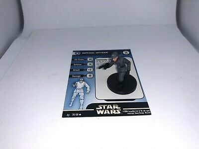 Star Wars Miniatures Imperial Officer Rebel Storm  W/ Card Mini Rpg Legion