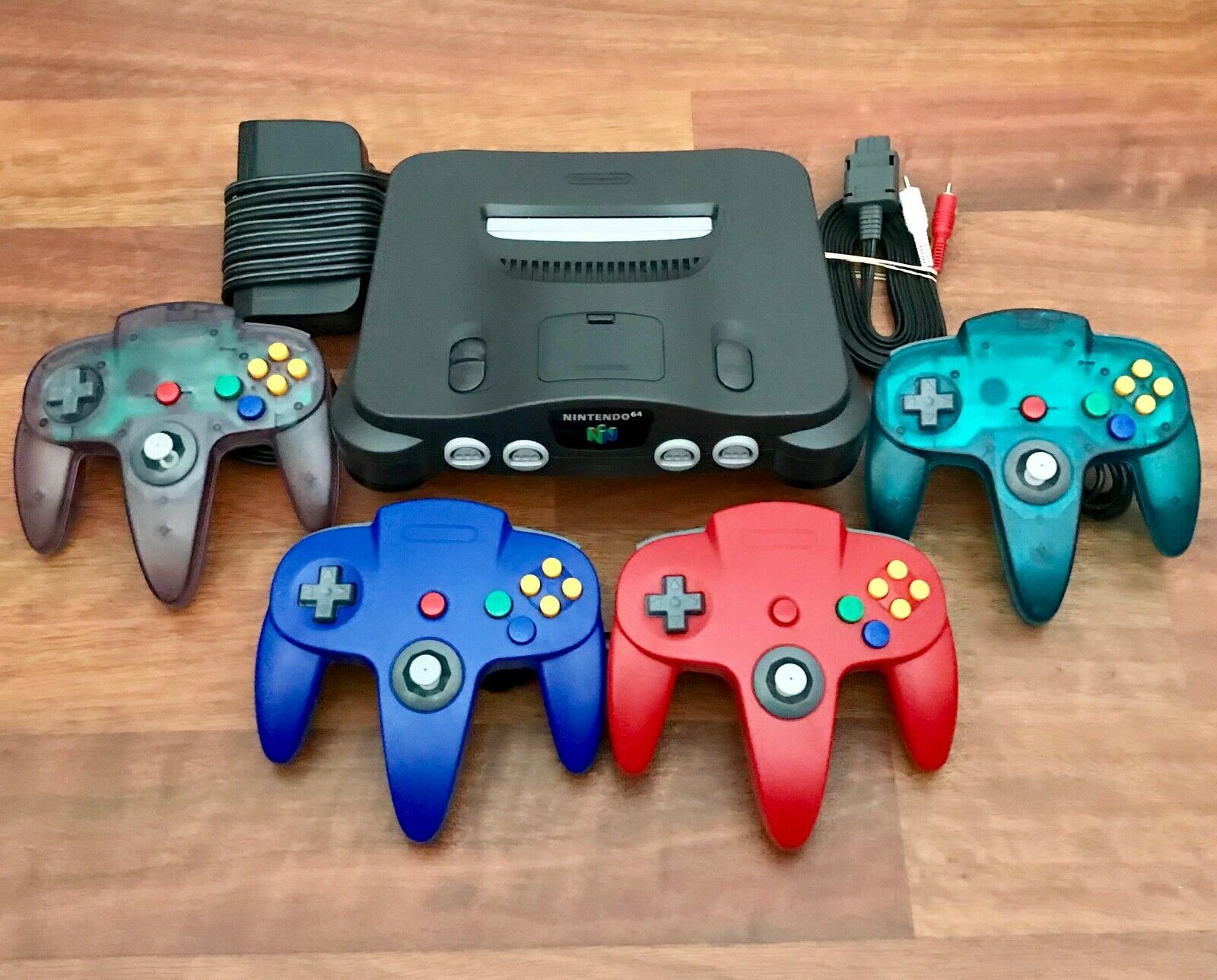 N64 Nintendo 64 Console + Up To 4 New Controllers + Cords | Cleaned & Tested