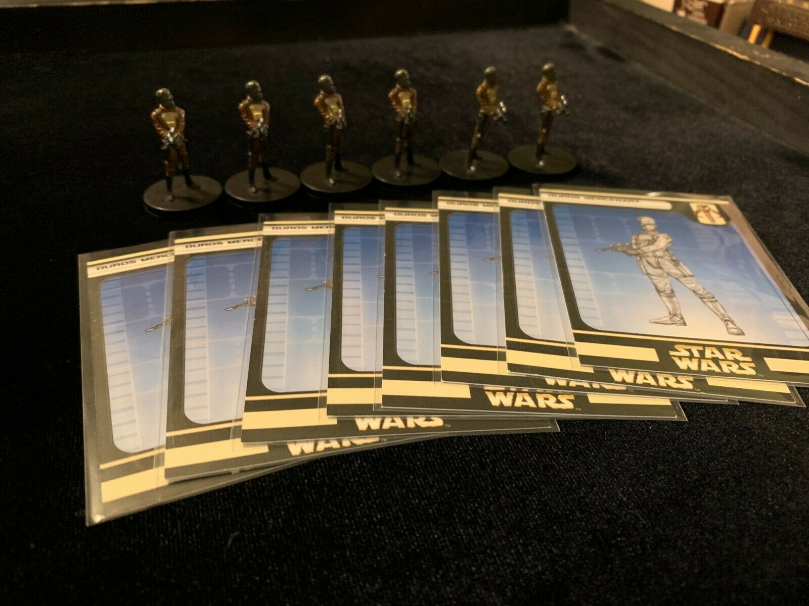 Star Wars Miniatures Duros Mercenary Lot Rebel Storm With Card