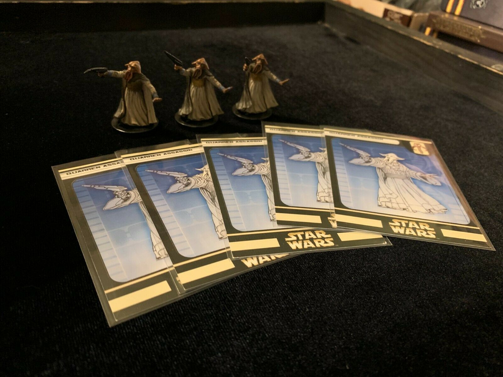 Star Wars Miniatures Quarren Assassin Lot Rebel Storm With Card